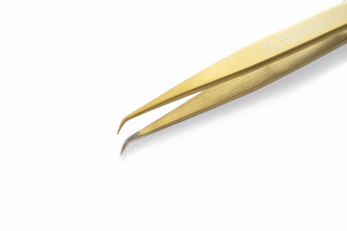 SILK NANO Pęseta do objętości MR 4 45° do przedłużania rzęs 1
