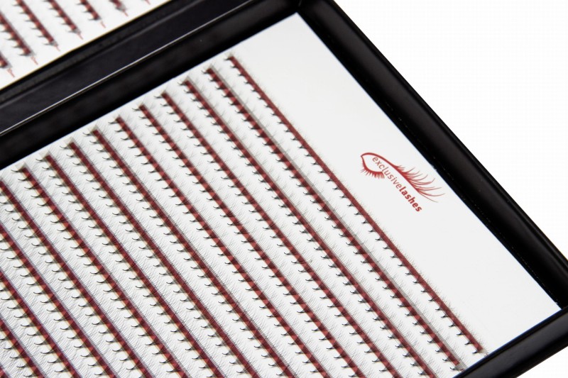 Gotowe wąskie kępki sztucznych rzęs Lash Fans, sket C,D,M 7-14mm, od 2D-9D 5