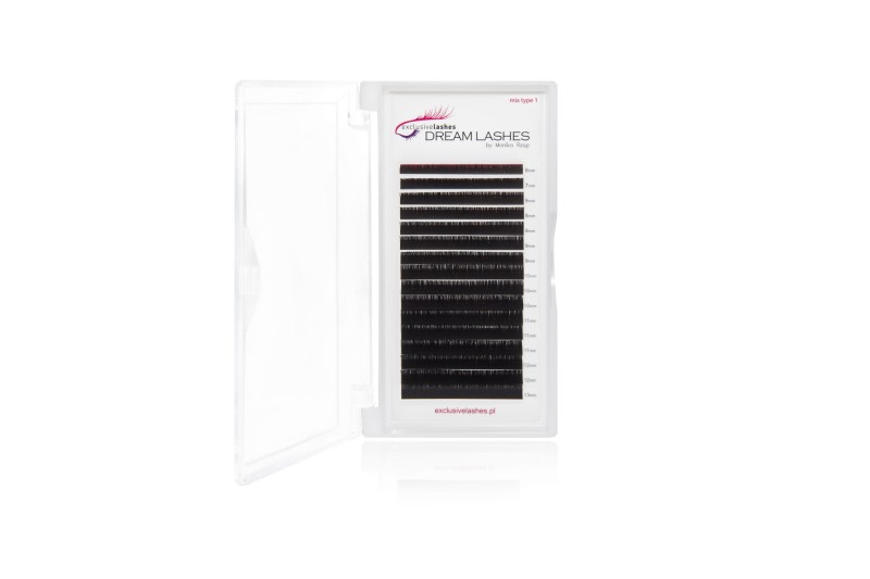 Sztuczne rzęsy 1:1 Flat Dream Lashes 0,20 skręt C