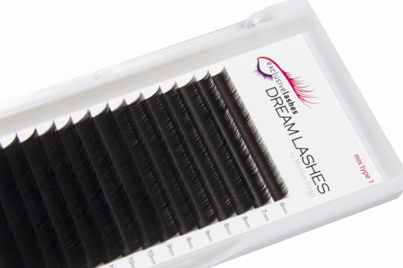 Sztuczne rzęsy 1:1 Flat Dream Lashes 0,20 skręt B