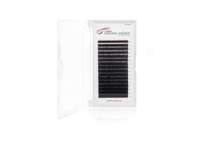 Sztuczne rzęsy 1:1 Flat Dream Lashes 0,20 skręt B