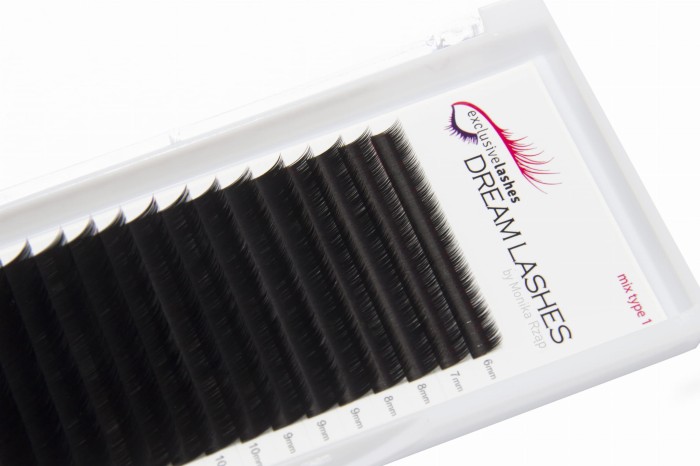 Sztuczne rzęsy 1:1 Flat Dream Lashes 0,15 skręt J