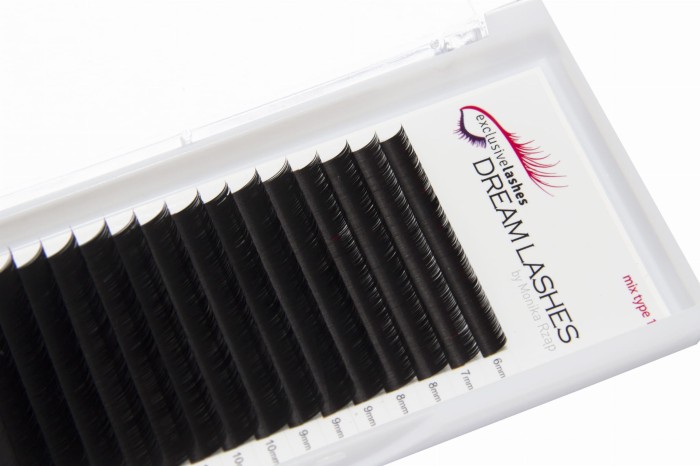 Sztuczne rzęsy 1:1 Flat Dream Lashes 0,15 skręt B