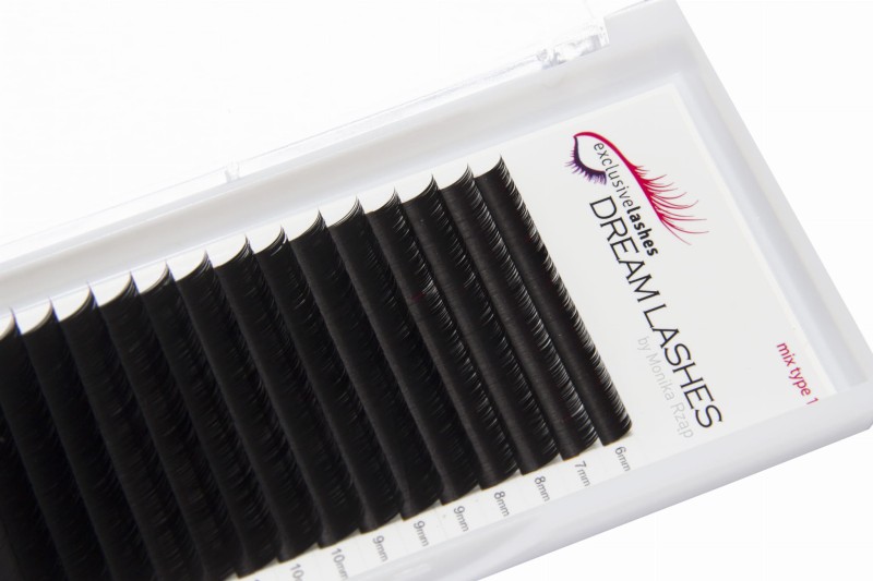 Sztuczne rzęsy 1:1 Flat Dream Lashes 0,15 skręt B