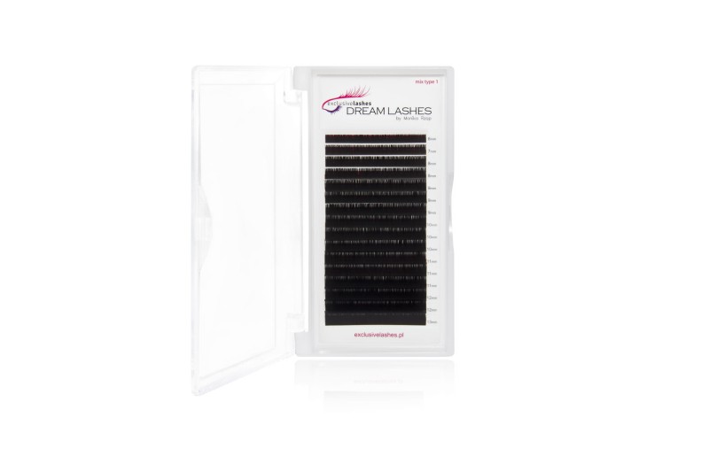 Sztuczne rzęsy 1:1 Flat Dream Lashes 0,15 skręt B