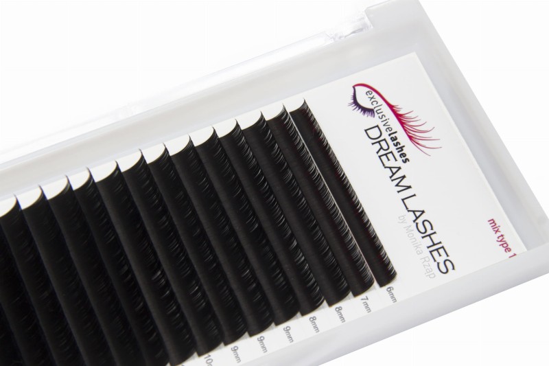 Sztuczne rzęsy 1:1 Flat Dream Lashes 0,15 skręt C