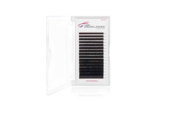 Sztuczne rzęsy 1:1 Flat Dream Lashes 0,15 skręt C